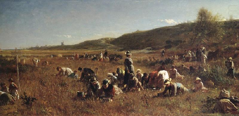 THe Cranberry Harvest,Island of Nantucket, Eastman Johnson